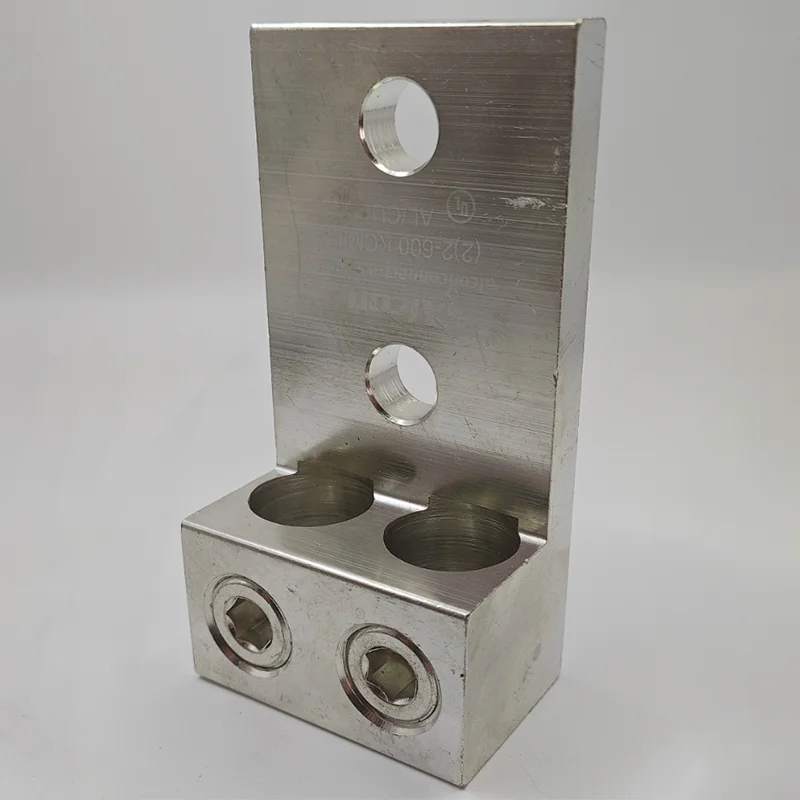 600 Mcm 2 Double Wire Lugs With Two Mounting Holes